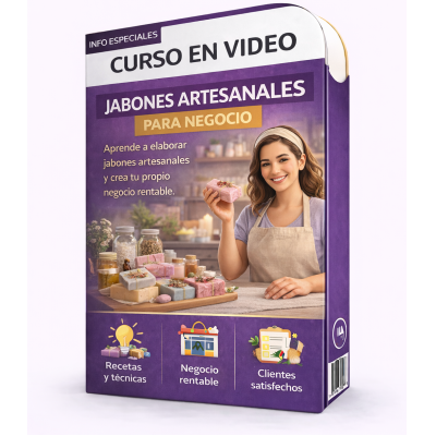 Jabones Artesanales para Negocio - Video Curso