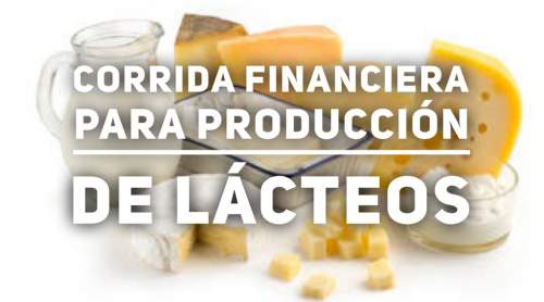 Corrida Financiera para Producción De Lácteos