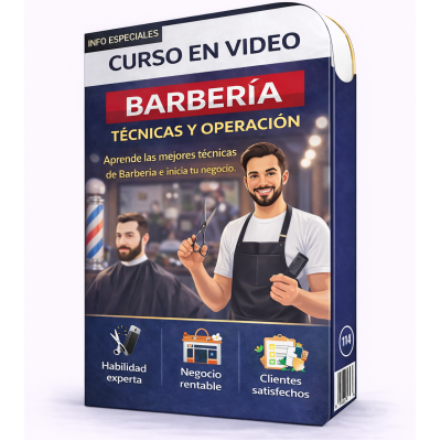 Barbería, Técnicas y Operación - Video Curso