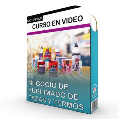 Sublimado de tazas y Termos como Negocio - Video Curso